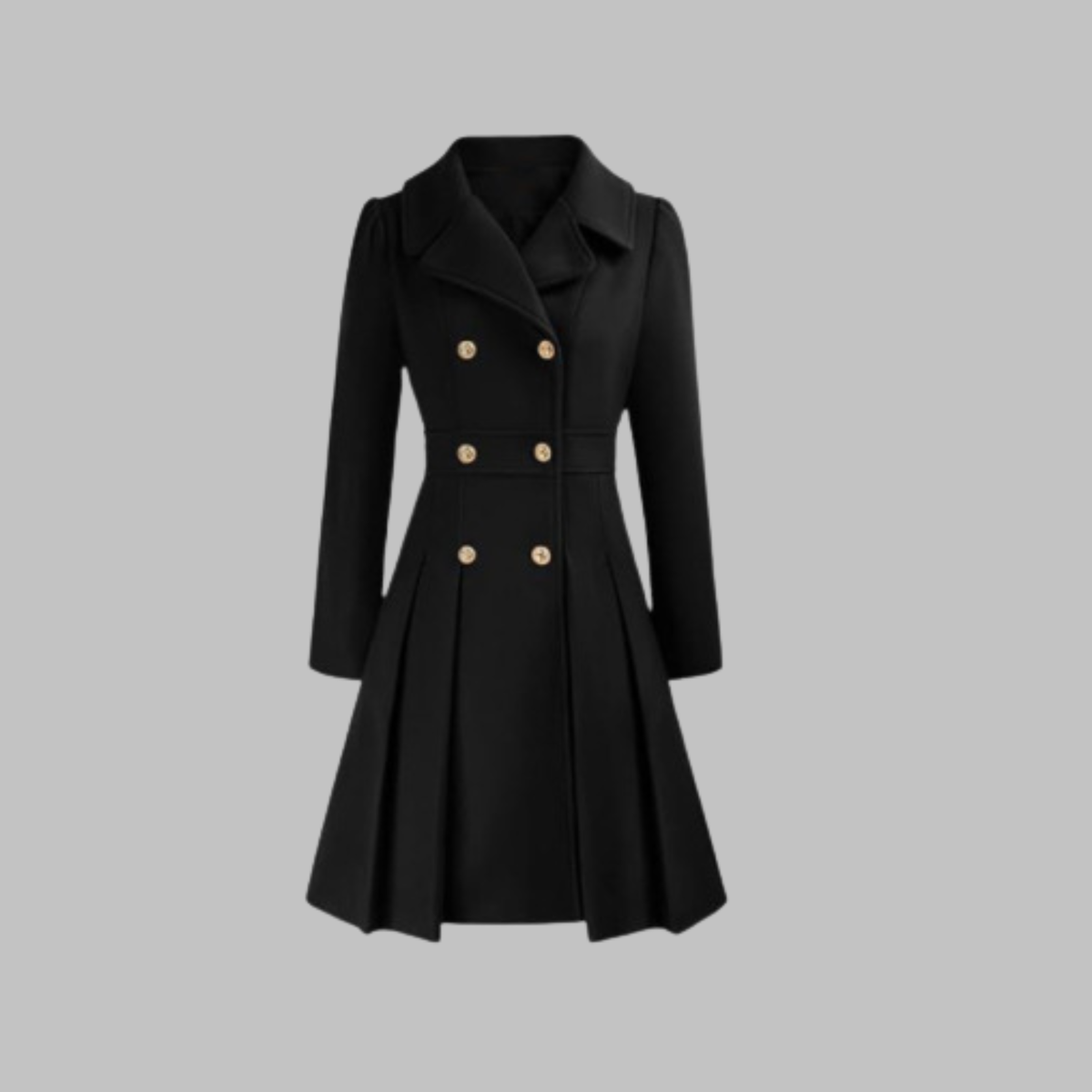 Dami - Manteau Long à Double Bouton Élégant