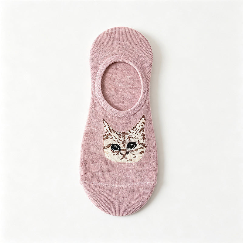 Chaussettes Décontractées À Motif De Chat