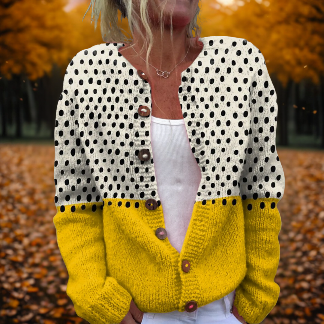 Adeline | Cardigan à Pois