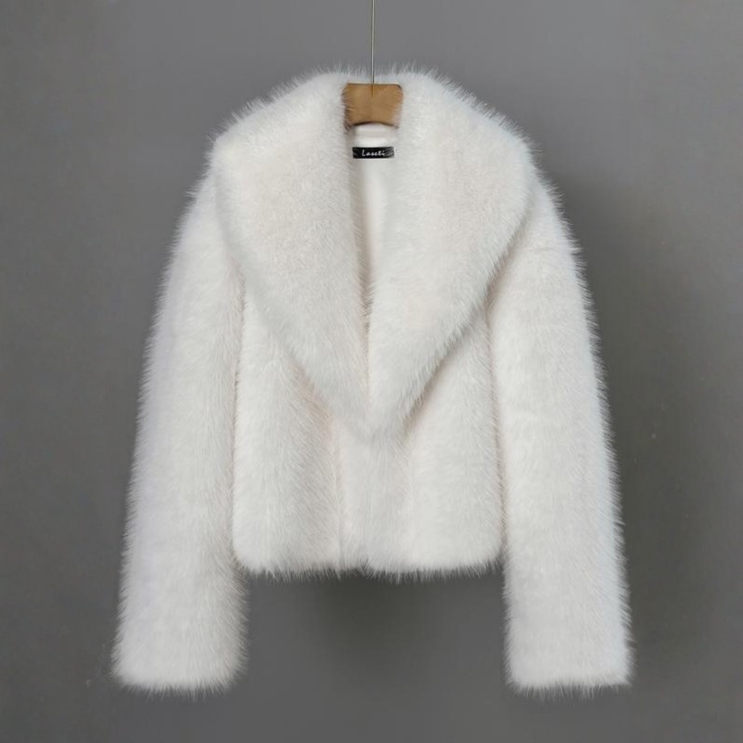 Celestia - Manteau d'hiver haut de gamme en fausse fourrure à coupe décontractée