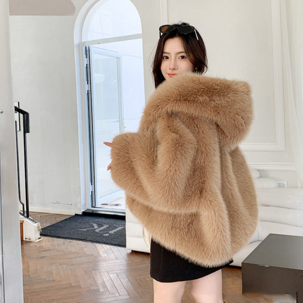 Stella - Manteau long à capuche confortable