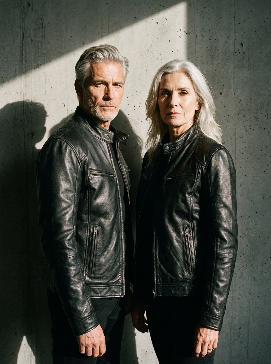 Nathan | Veste en Cuir Décontractée
