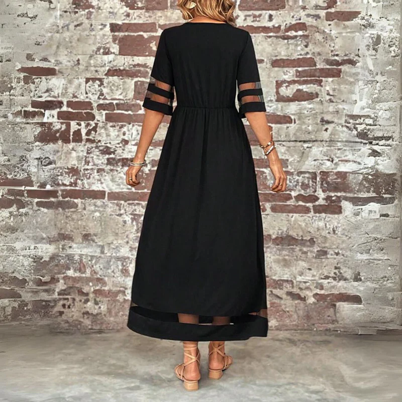 Martine | Robe Midi Flatteuse qui Lisse le Ventre
