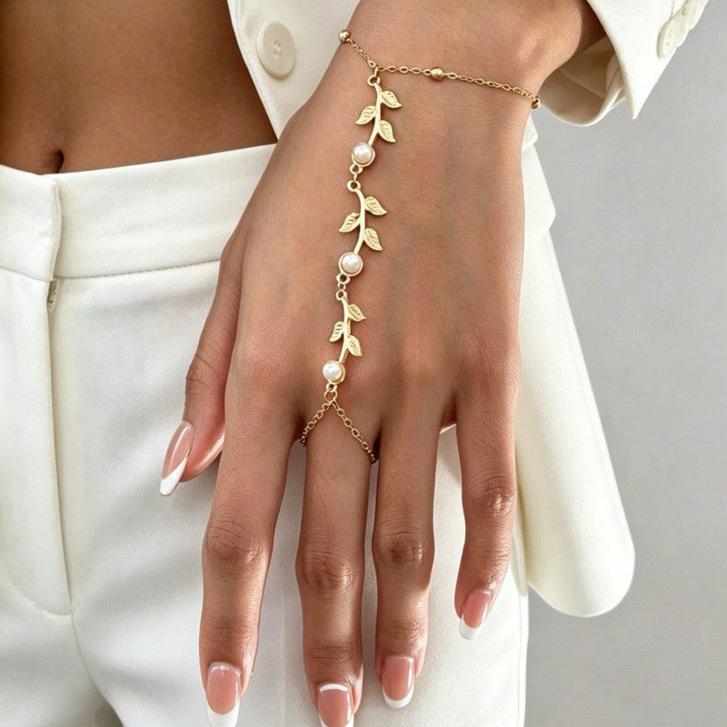 Bracelet Feuille Vintage