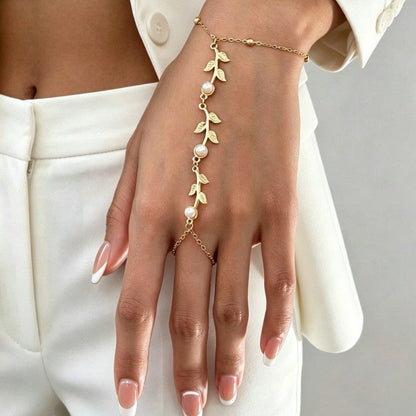 Bracelet Feuille Vintage