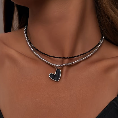 Collier Pendentif Perlé Vintage