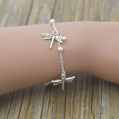 Bracelet Vintage À Motif Libellule