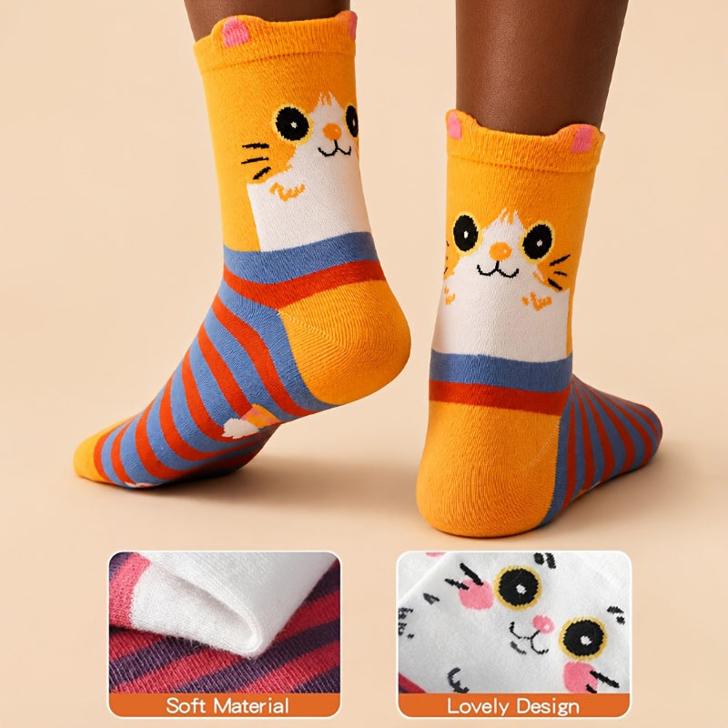 Lot De 5 Paires De Chaussettes De Dessin Animé
