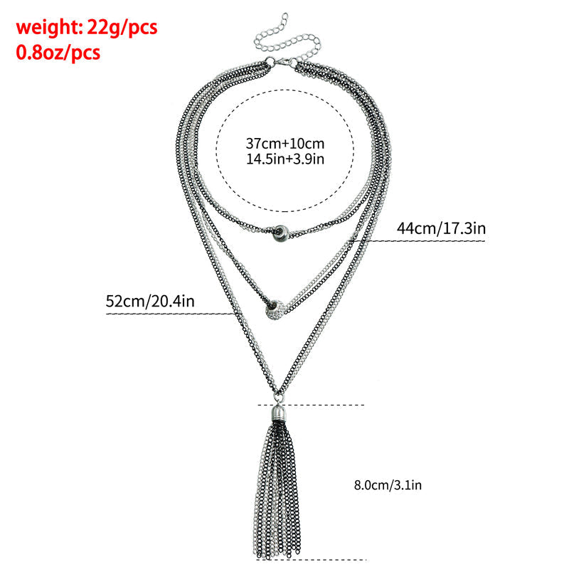 Collier Vintage À Franges