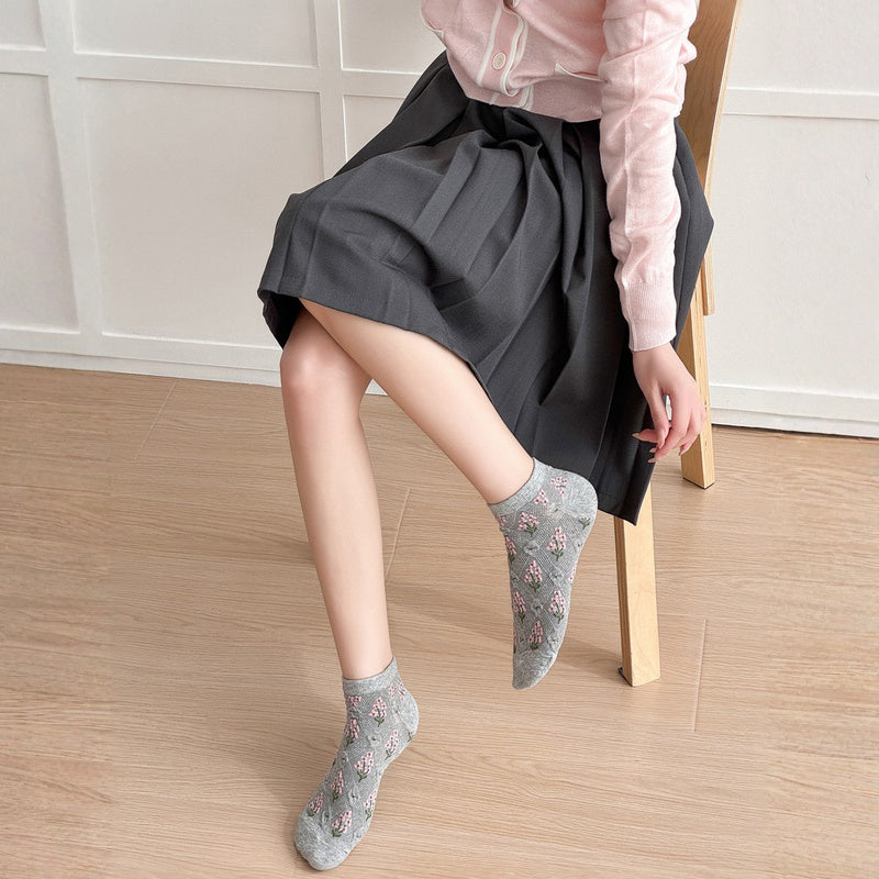 Chaussettes Fleuries Vintage