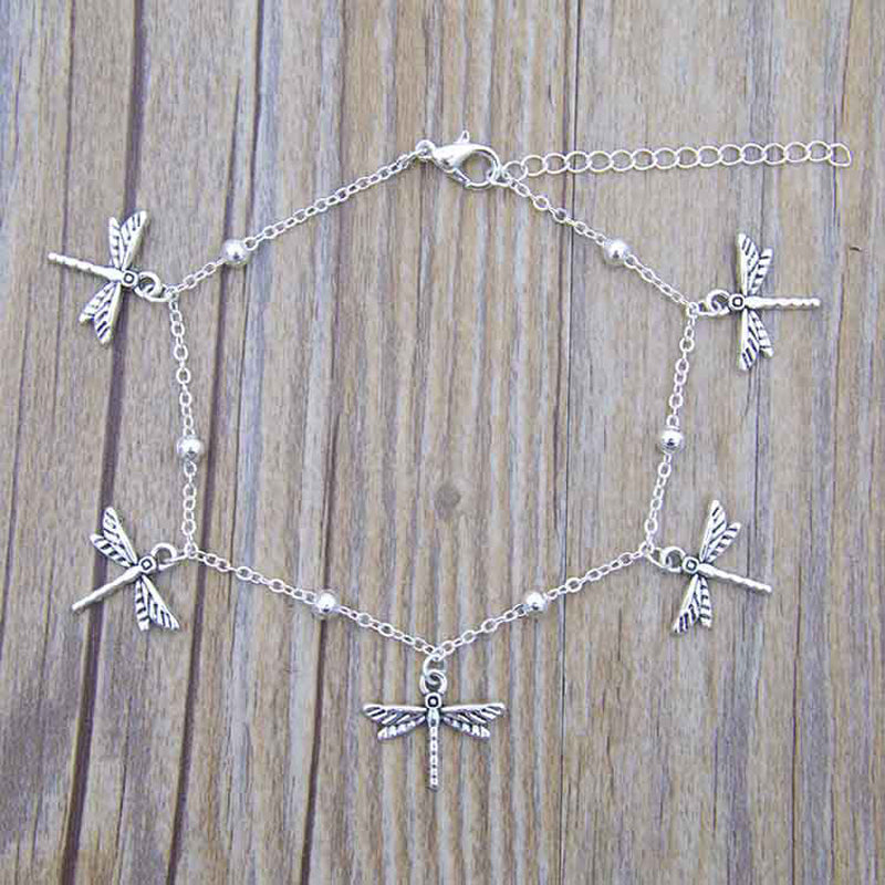Bracelet Vintage À Motif Libellule
