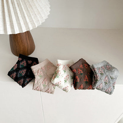 Chaussettes Fleuries Vintage