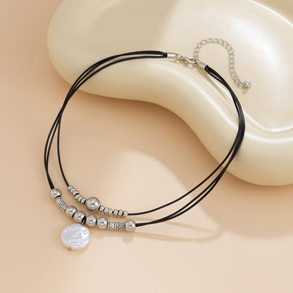 Collier Pendentif Perlé Vintage