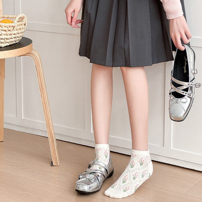 Chaussettes Fleuries Vintage