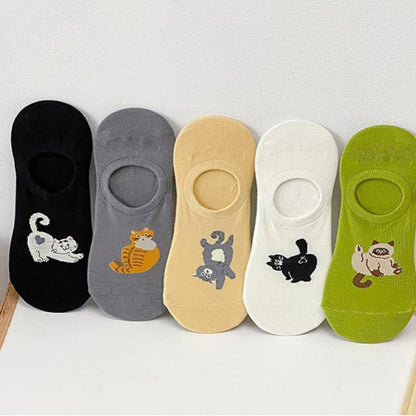 Chaussettes Décontractées À Motif De Chat