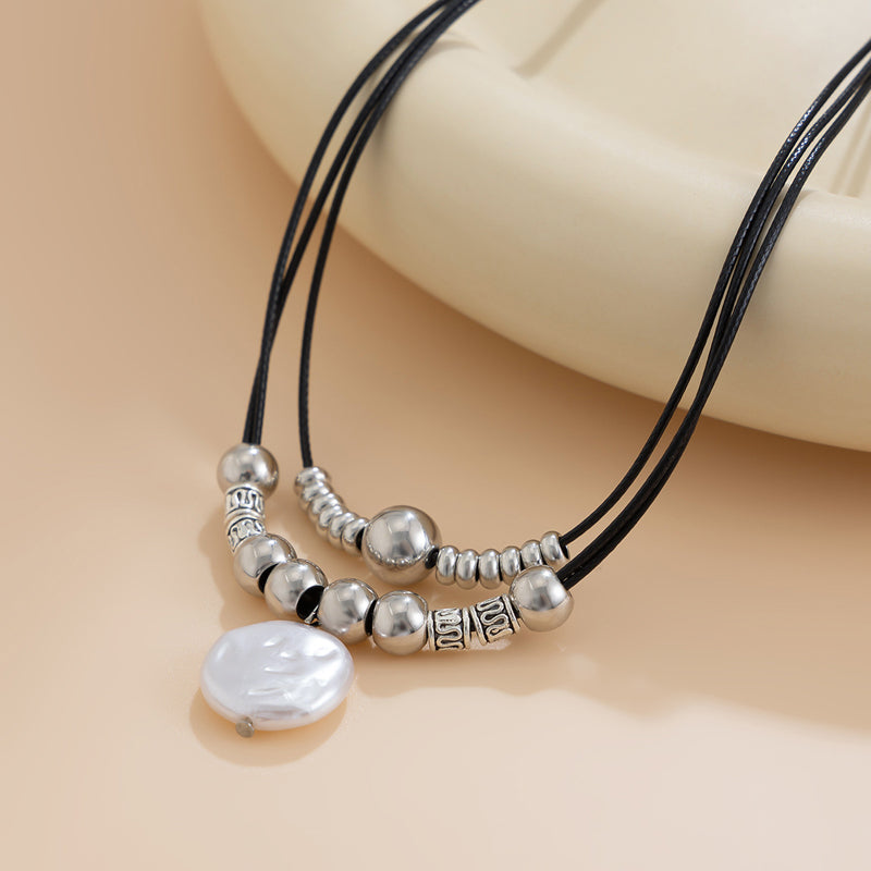 Collier Pendentif Perlé Vintage