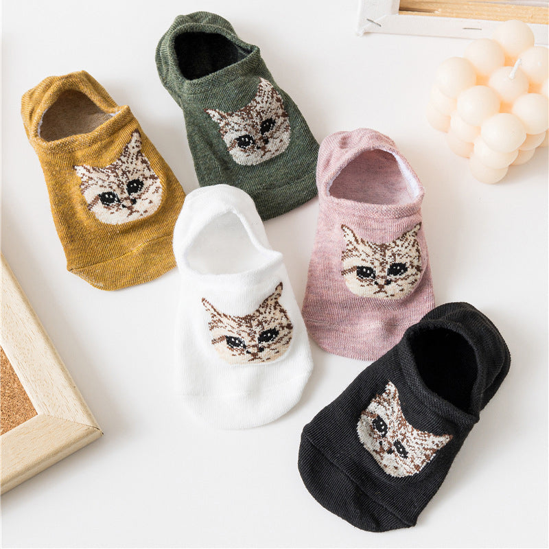 Chaussettes Décontractées À Motif De Chat