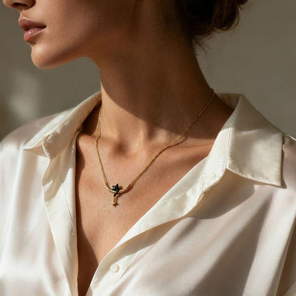 Collier Pendentif Chat Créatif