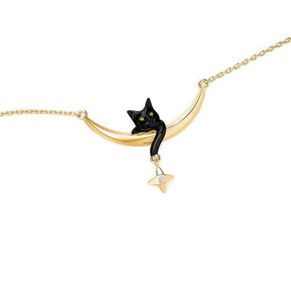 Collier Pendentif Chat Créatif