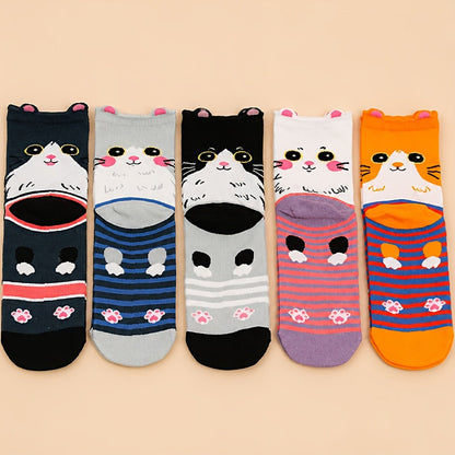 Lot De 5 Paires De Chaussettes De Dessin Animé