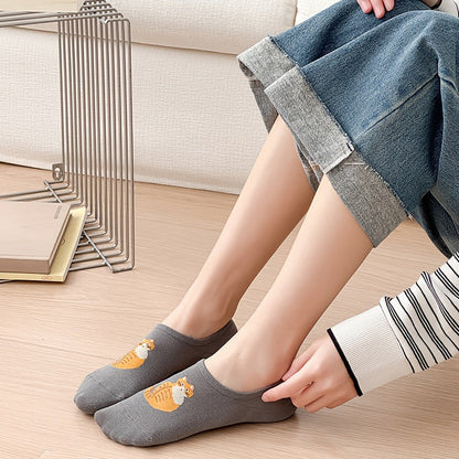 Chaussettes Décontractées À Motif De Chat