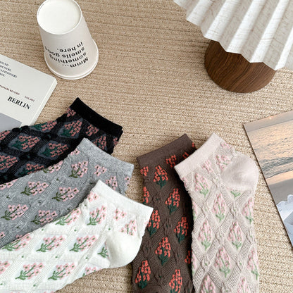 Chaussettes Fleuries Vintage