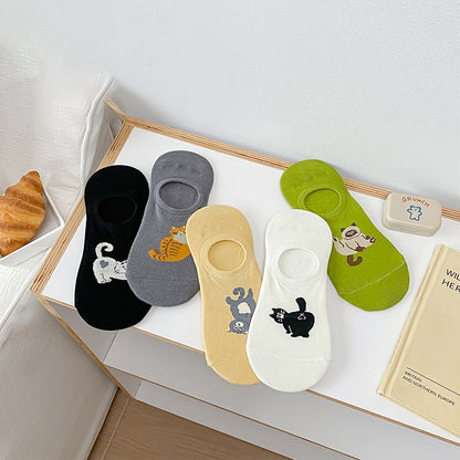 Chaussettes Décontractées À Motif De Chat