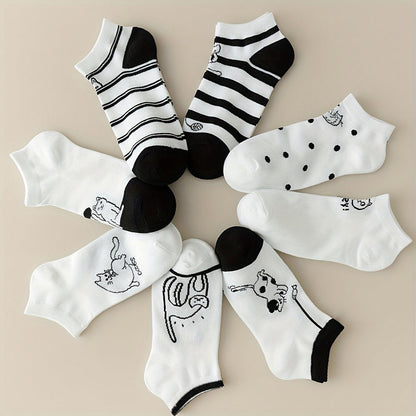 Lot De 4 Paires De Chaussettes À Imprimé Chat