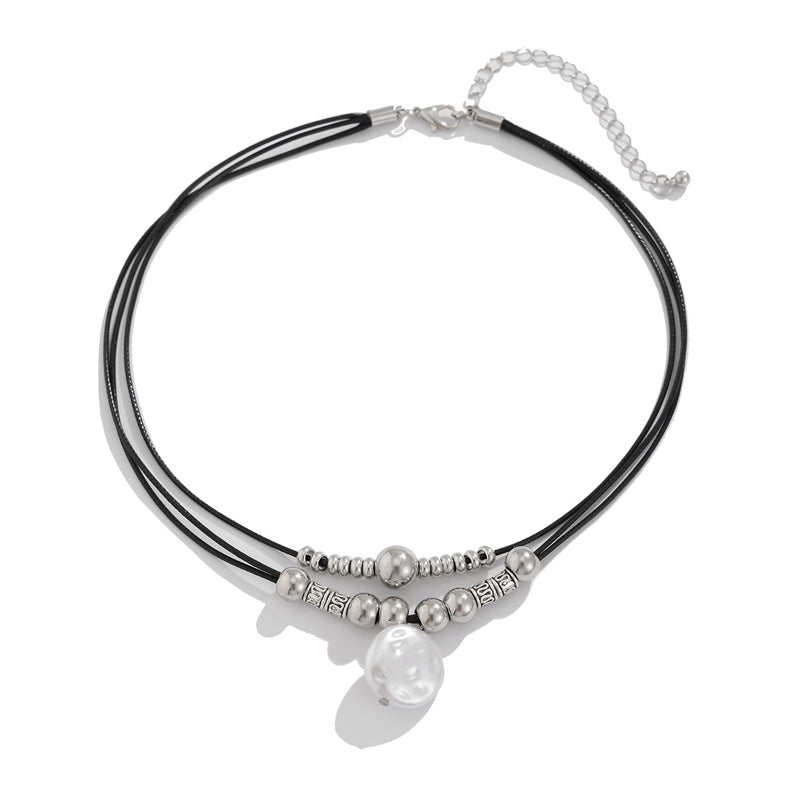 Collier Pendentif Perlé Vintage