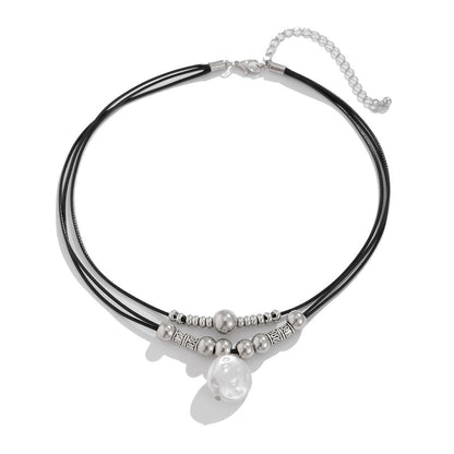 Collier Pendentif Perlé Vintage