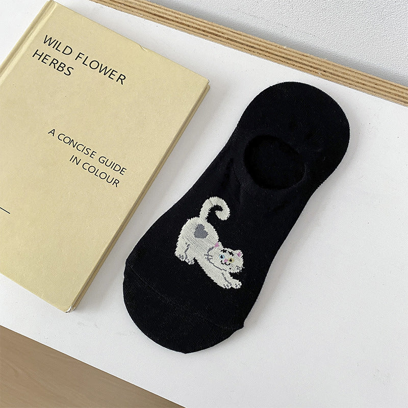Chaussettes Décontractées À Motif De Chat