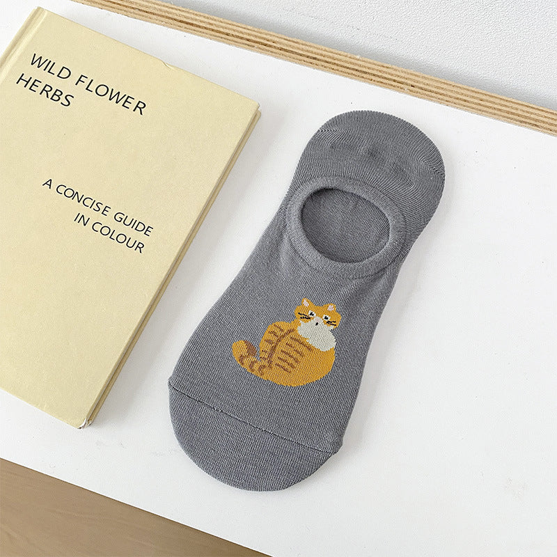 Chaussettes Décontractées À Motif De Chat