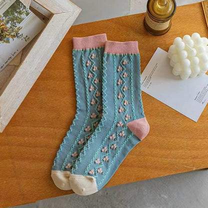 Chaussettes Fleuries Décontractées