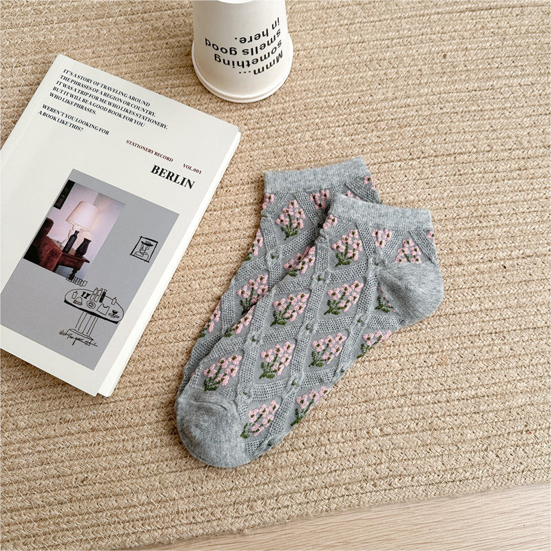 Chaussettes Fleuries Vintage
