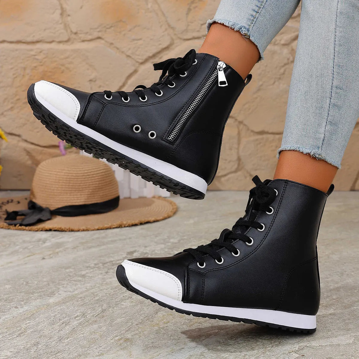 Nadine | Bottines zippées confortables