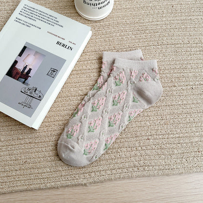 Chaussettes Fleuries Vintage