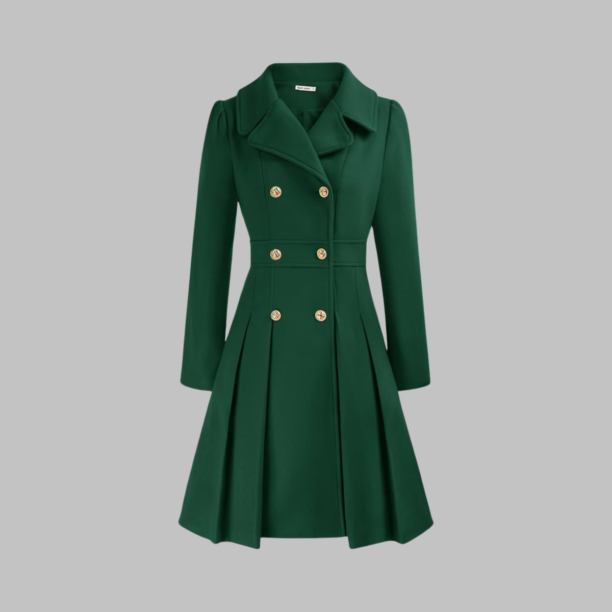 Dami - Manteau Long à Double Bouton Élégant
