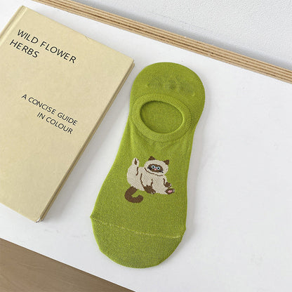 Chaussettes Décontractées À Motif De Chat