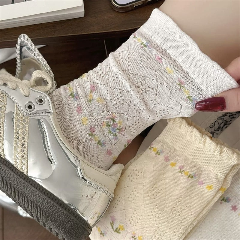 Chaussettes Fleuries Décontractées