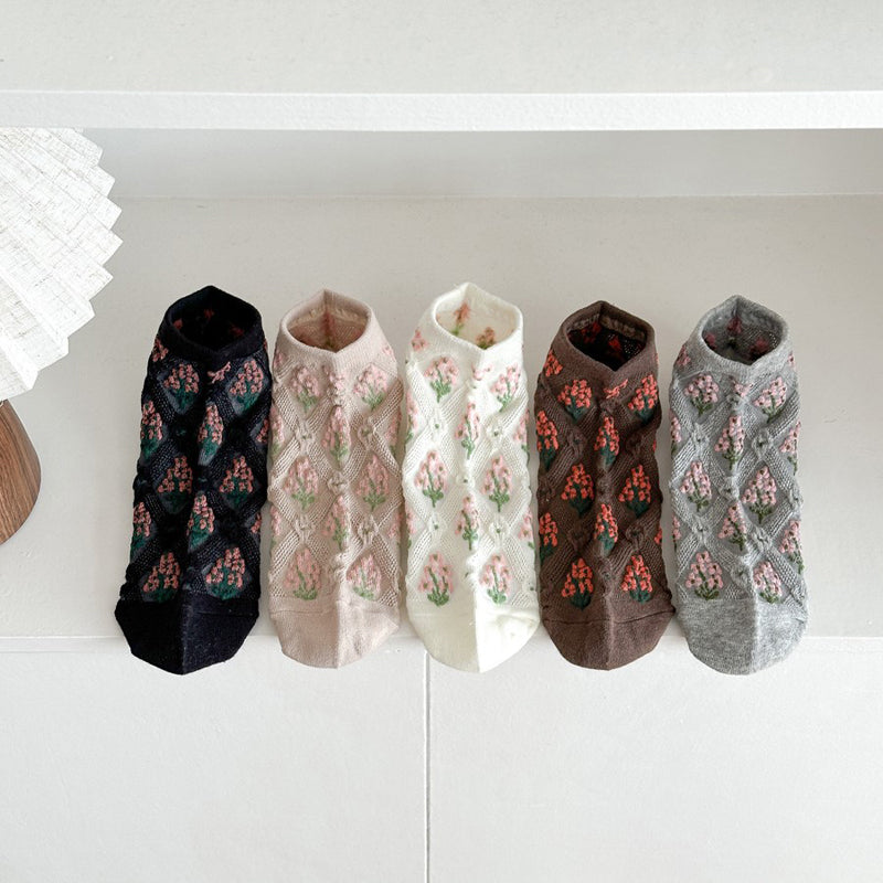 Chaussettes Fleuries Vintage