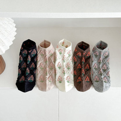 Chaussettes Fleuries Vintage