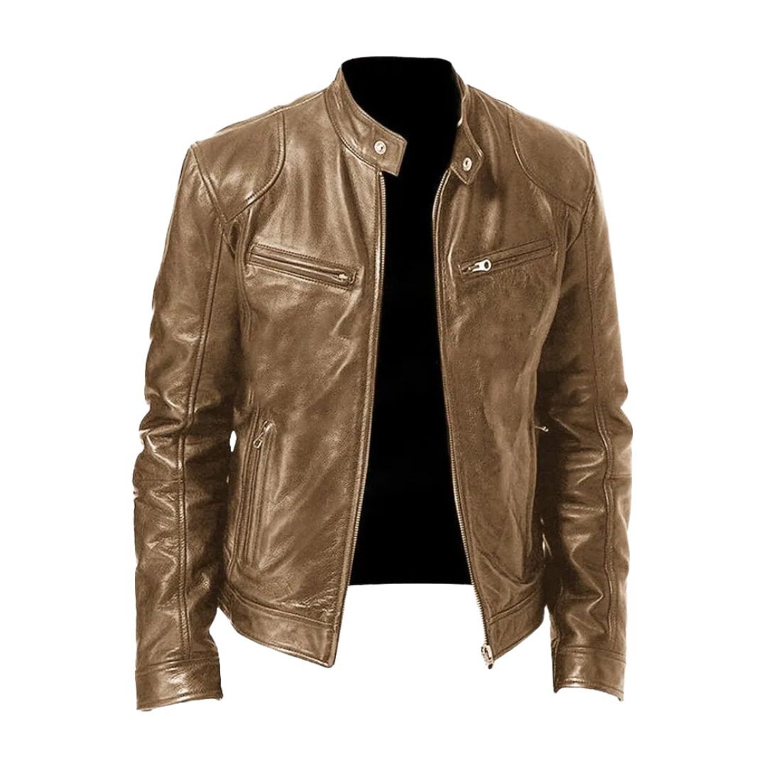 Nathan | Veste en Cuir Décontractée