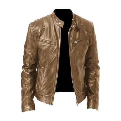 Nathan | Veste en Cuir Décontractée