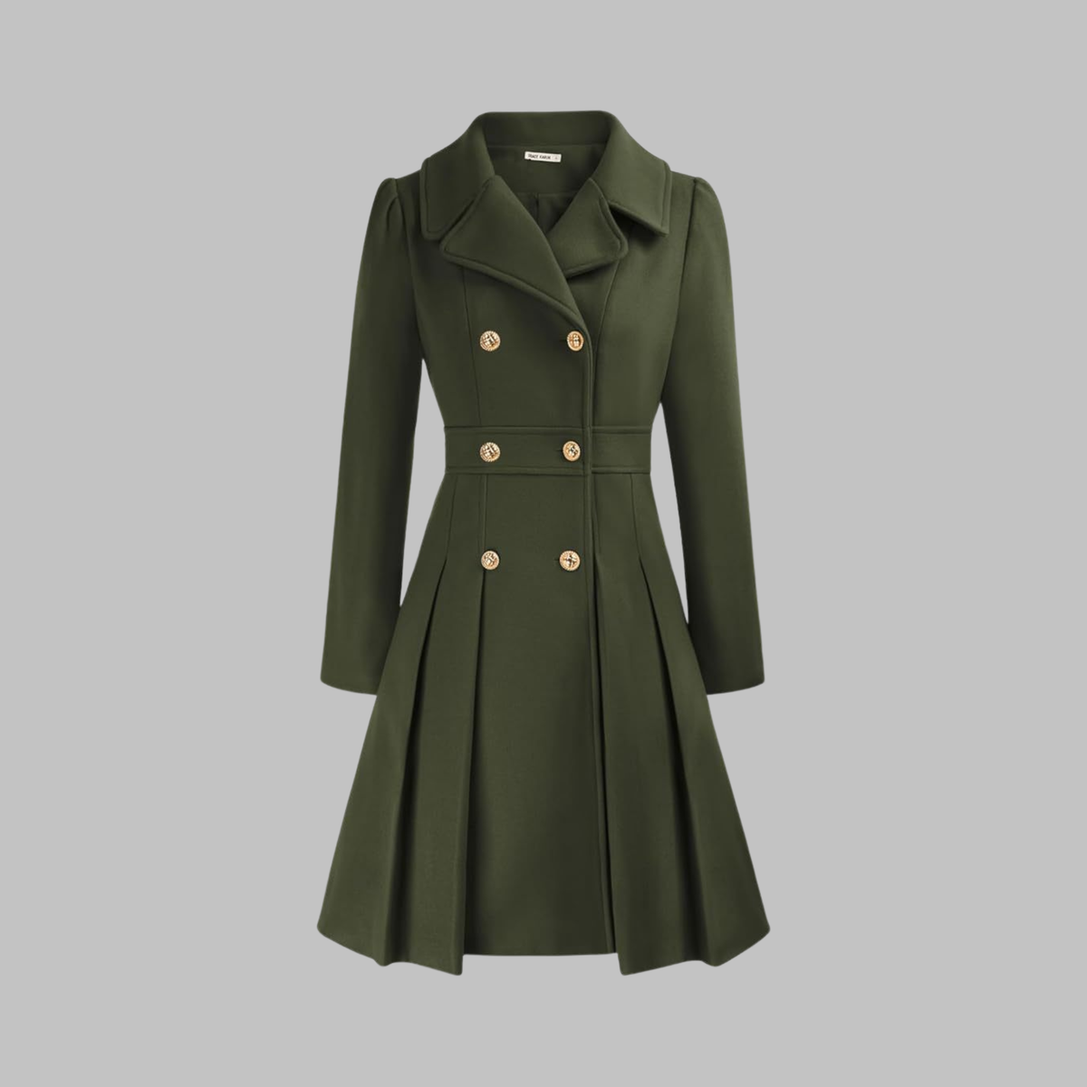 Dami - Manteau Long à Double Bouton Élégant