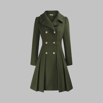 Dami - Manteau Long à Double Bouton Élégant