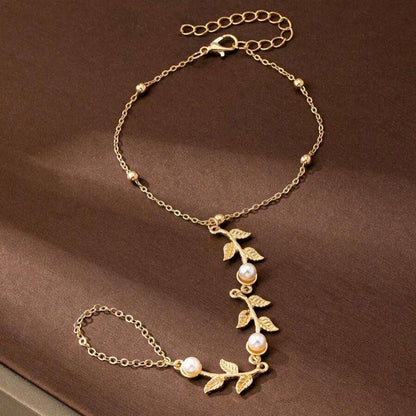 Bracelet Feuille Vintage