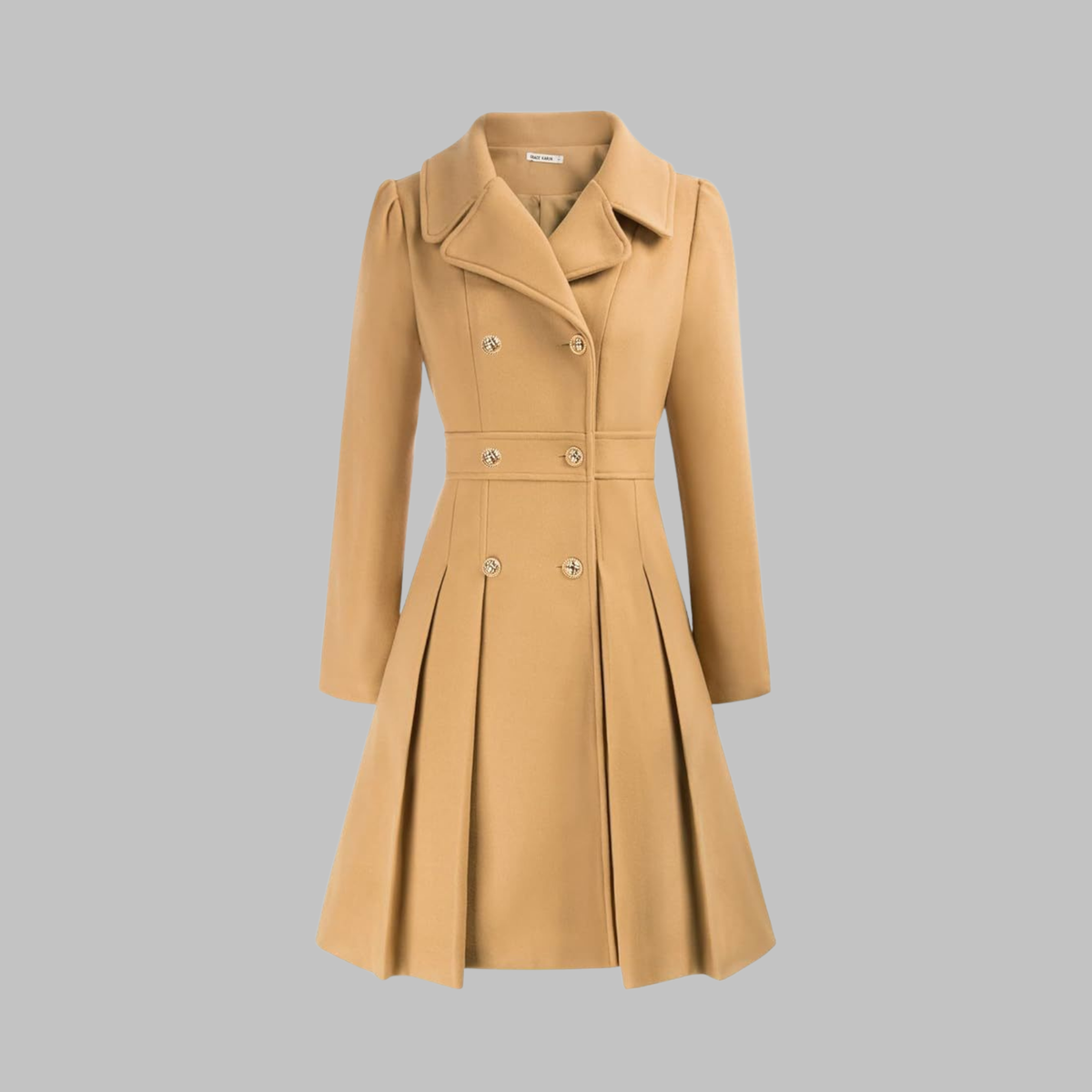 Dami - Manteau Long à Double Bouton Élégant