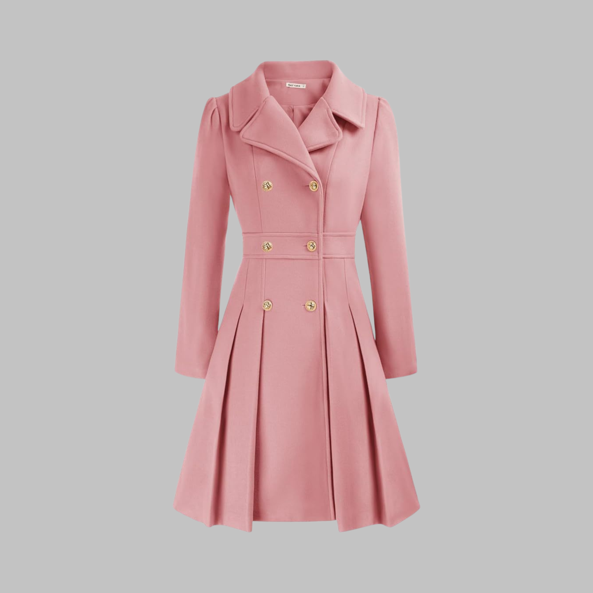 Dami - Manteau Long à Double Bouton Élégant