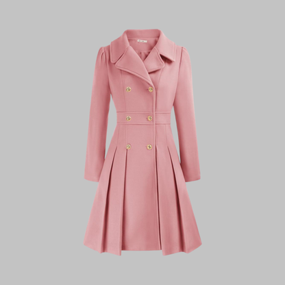 Dami - Manteau Long à Double Bouton Élégant