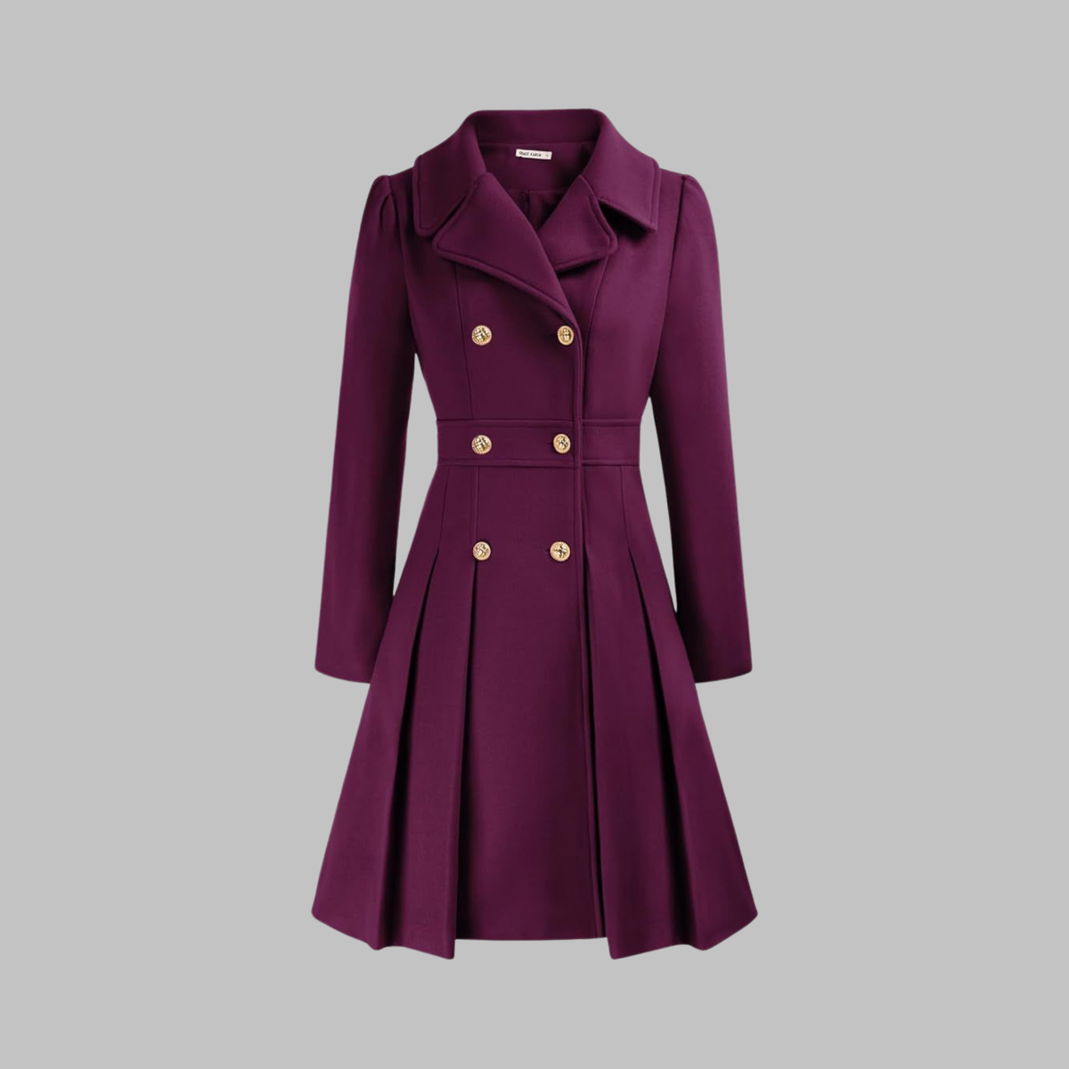 Dami - Manteau Long à Double Bouton Élégant